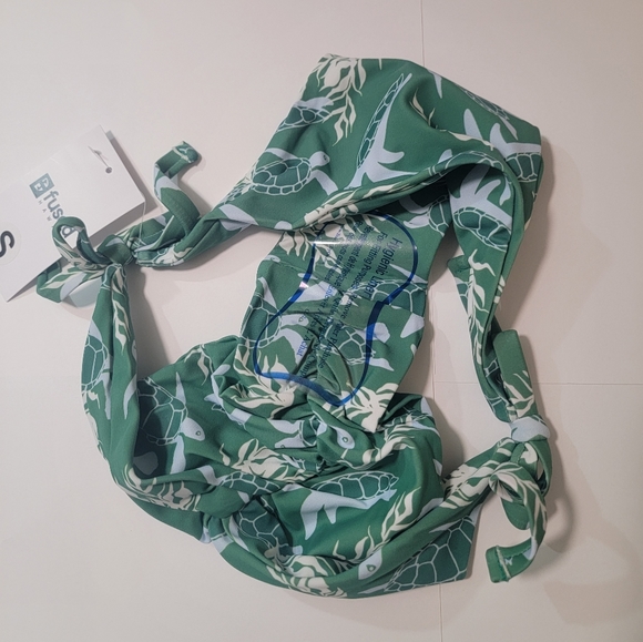 Fused Aloha Bikini Bottom A Honu World Green NWT - Picture 4 of 5